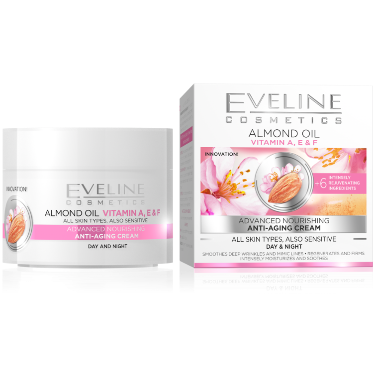 Mandulaolaj+ A, E, F vitamin Tápláló Anti-aging Krém 50ml - Eveline Cosmetics Magyarország